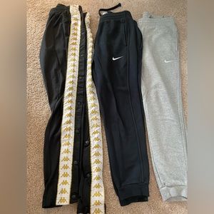 Nike And Kappa pants / joggers